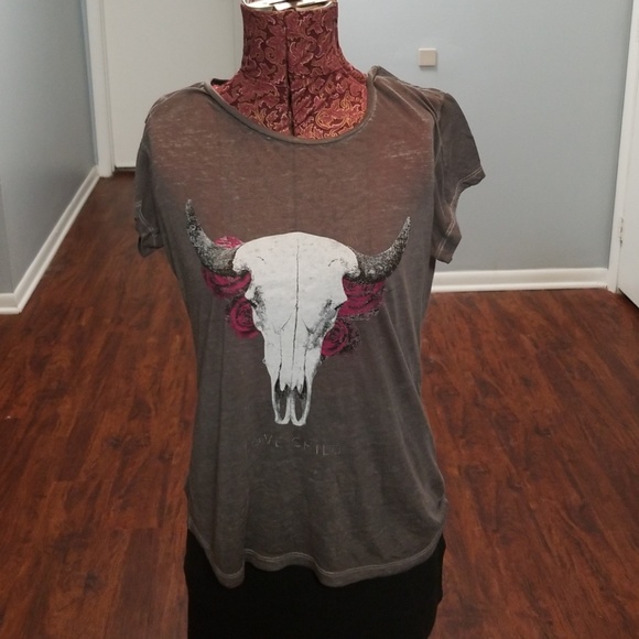 Bull skull with flowers. EXPRESS ONE ELEVEN - Picture 2 of 3